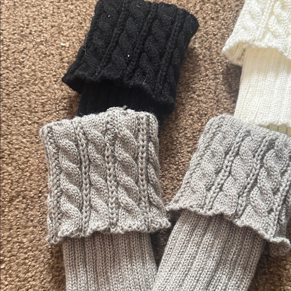 Set of Knit Boot Cuffs with Buttons - Picture 8 of 8